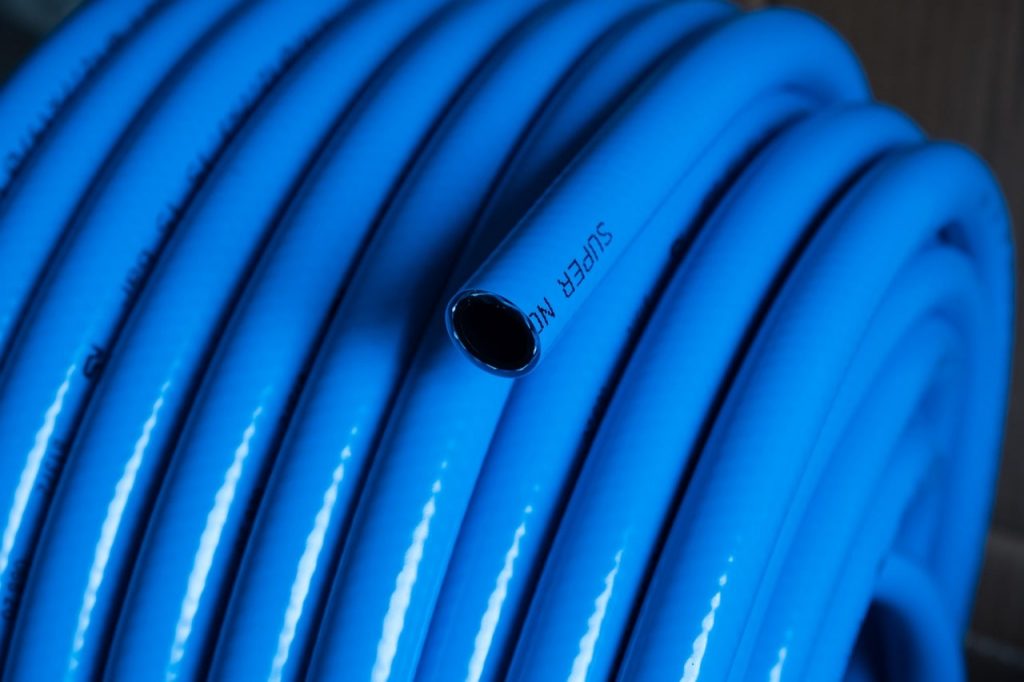 blue soaker hose